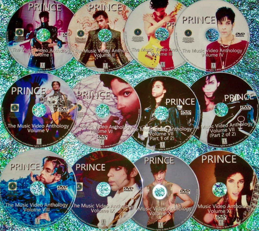 PRINCE COMPLETE Music Video Retrospective Reel 79-2015 12 DVD Set