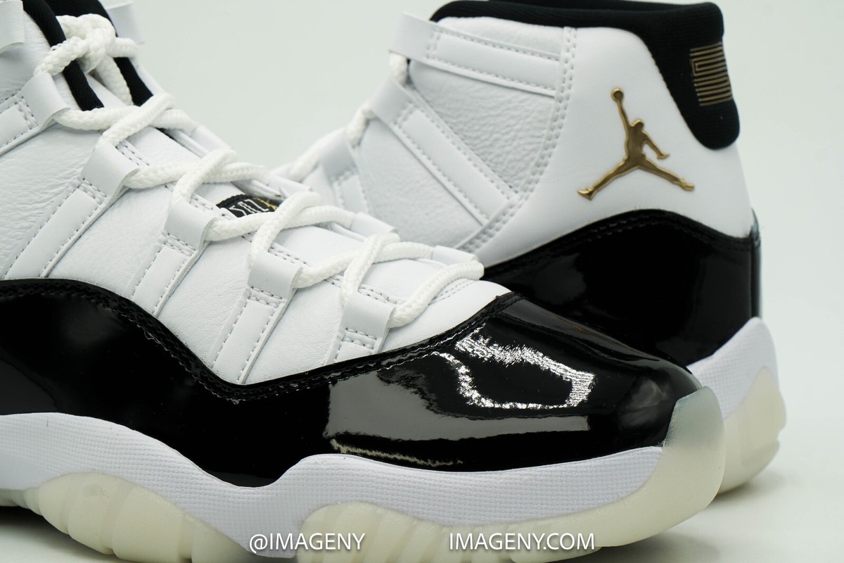 AIR JORDAN 11 XI RETRO NEW GRATITUDE DMP BLACK/WHITE/METALLIC GOLD