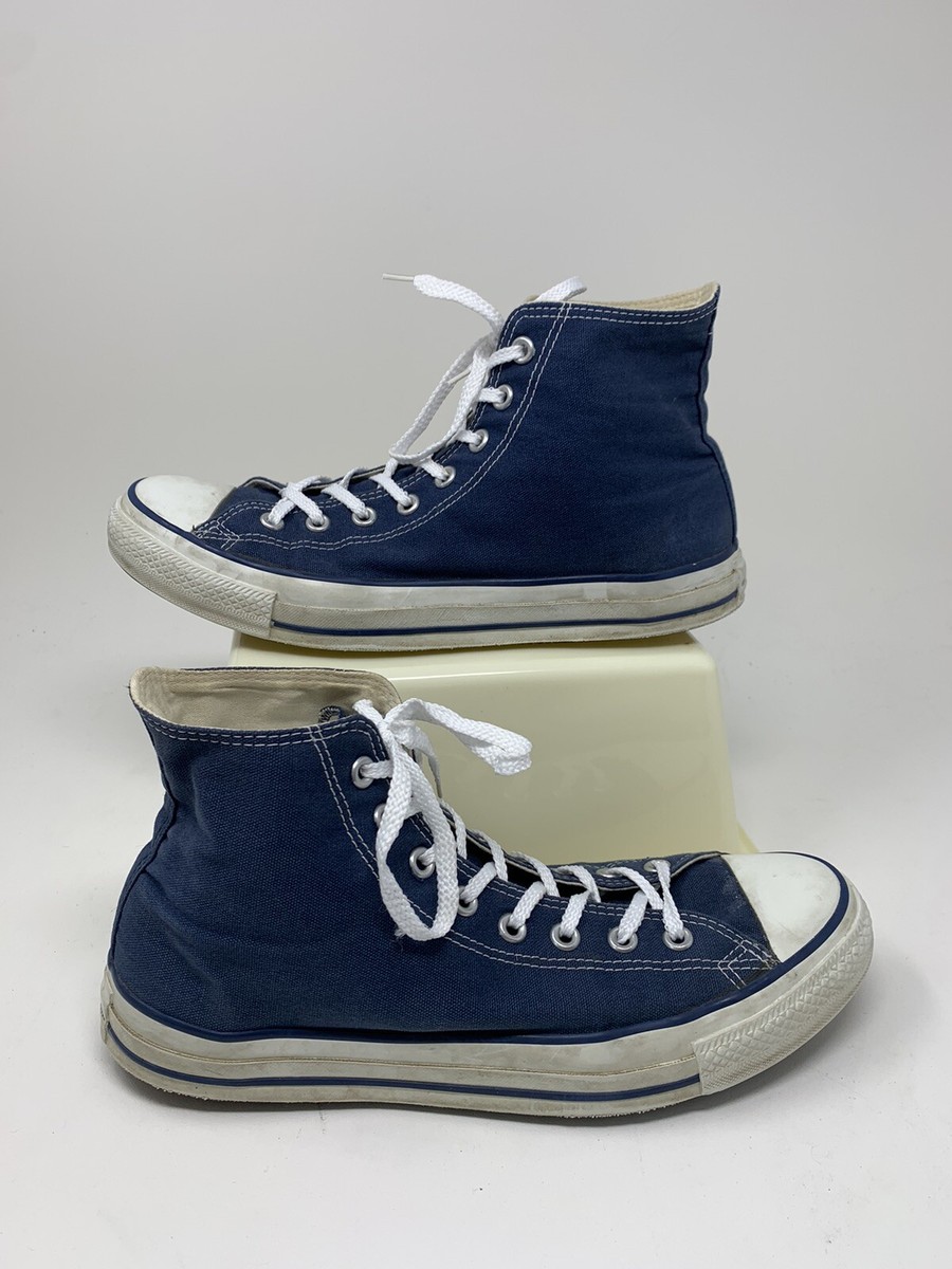 CONVERSE ALL STAR 1980s Vintage Chuck Taylor Shoes Blue Size 11