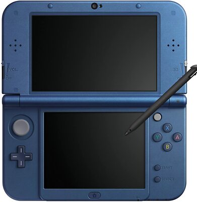 New Nintendo 3DS LL Metallic Blue Console System amiibo From Japan