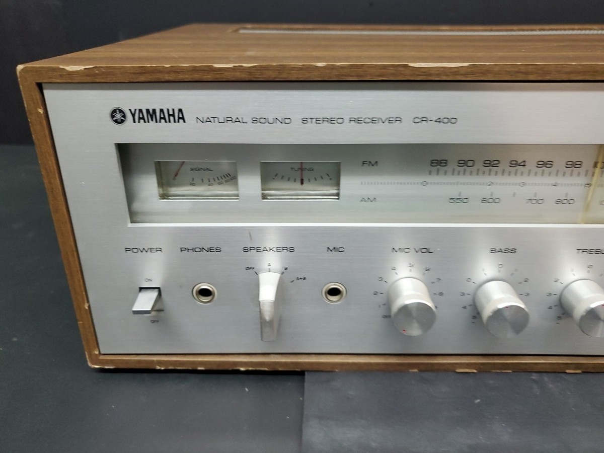 Yamaha CR-400 Vintage Natural Sound Stereo Receiver Silver