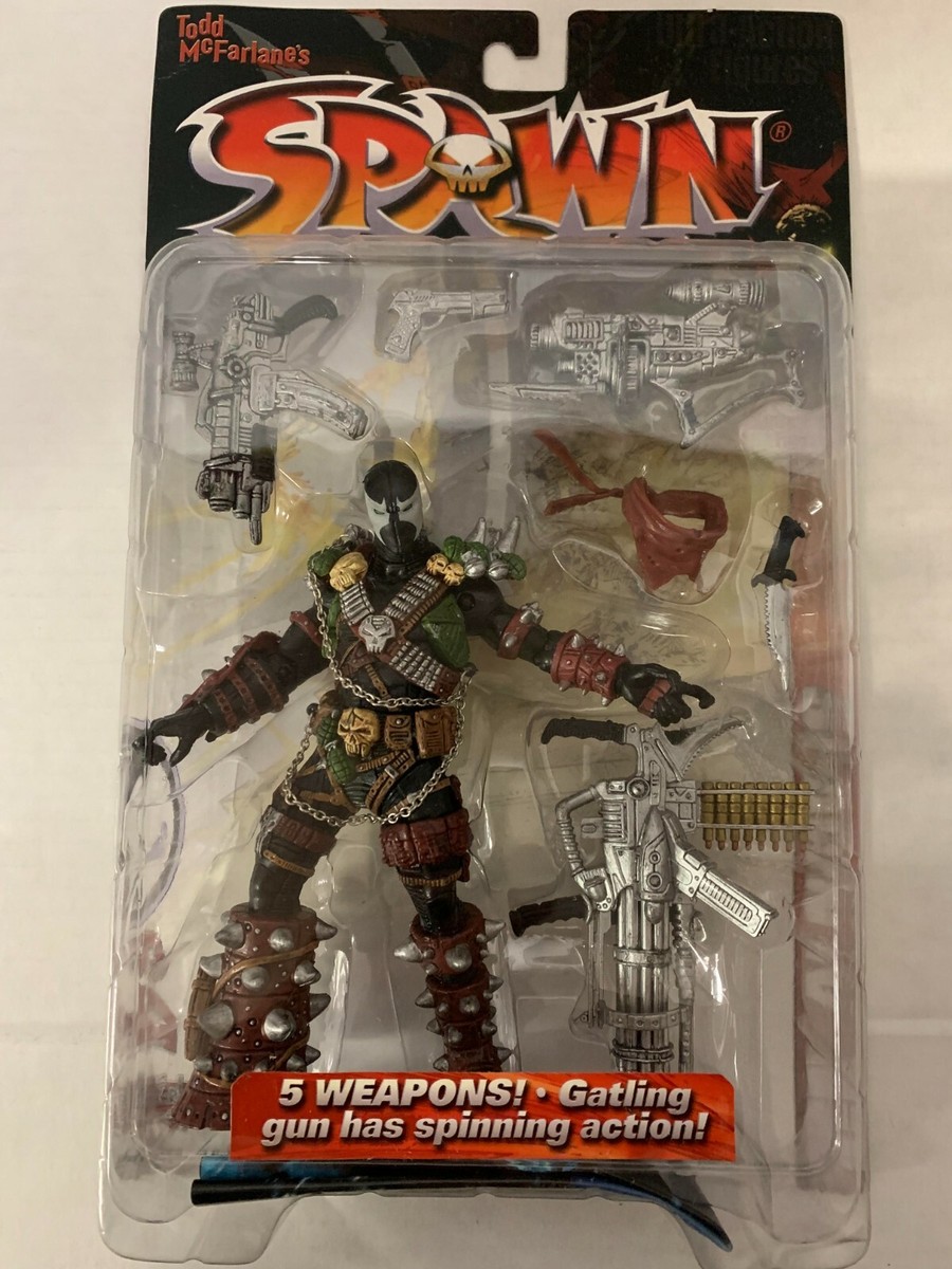 MCFARLANE 1998 SPAWN SERIES 12 SPAWN IV WITH 5 WEAPONS ACTION