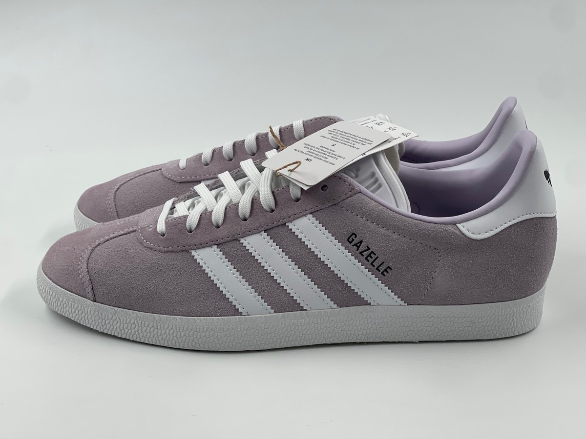 Adidas Gazelle Womens Suede Sneaker Shoes 'Silver Dawn' Purple