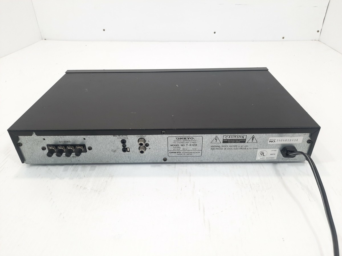 Vintage Onkyo T-4120 Quartz Synthesized AM/FM Stereo Tuner Japan