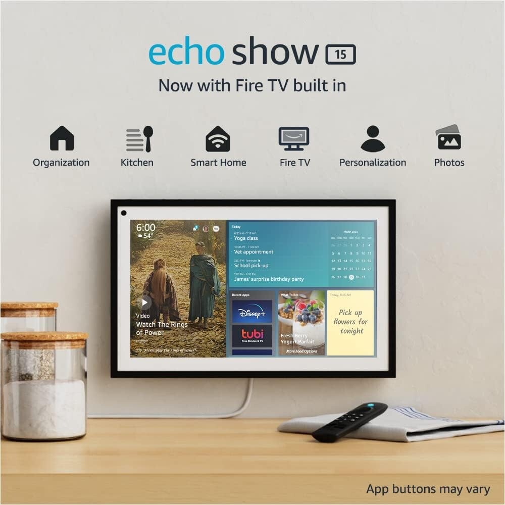 NEW Echo Show 15 - Full HD 15.6