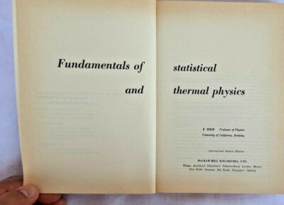 Fundamentals of Statistical and Thermal Physics by Federick Reif
