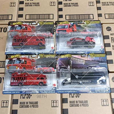 Hot Wheels Team Transport Mix H Set of 4, Ferrari, Toyota AE86 | eBay