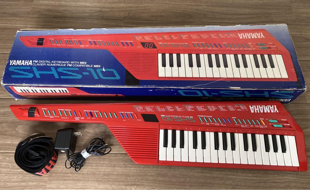 Yamaha SHS-10R shoulder keyboard Shorkey RED w/Box accessory JP | eBay