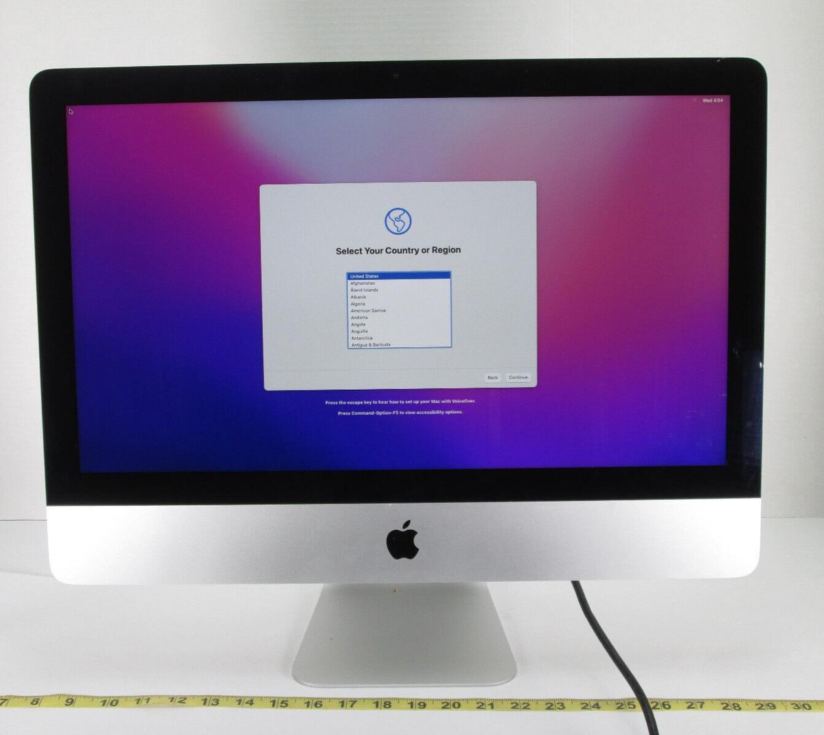 Apple iMac Mac Desktop Computer A1418 21.5