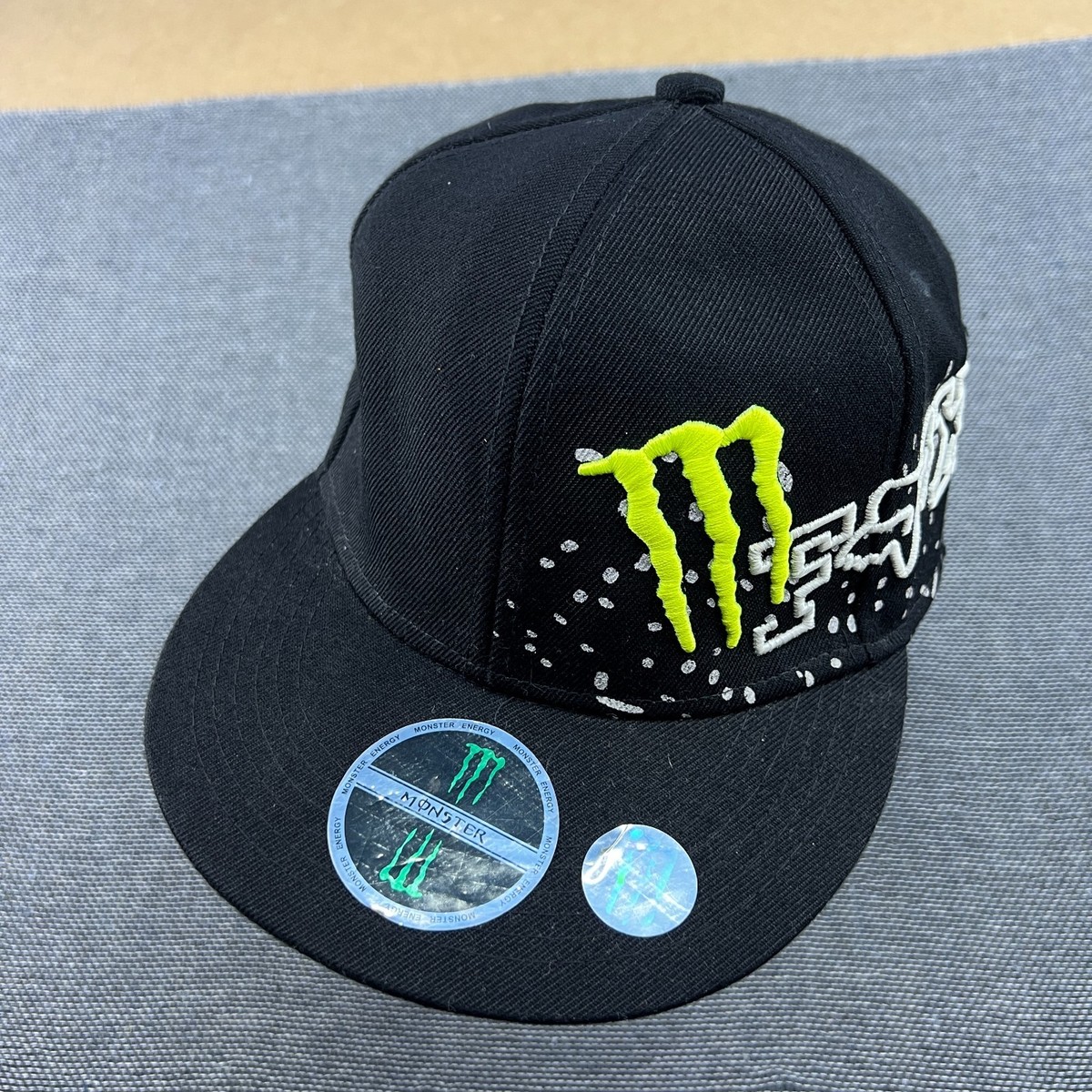Fox Racing X Monster Energy Snapback Cap 7 1/4 58 cm Black Logo