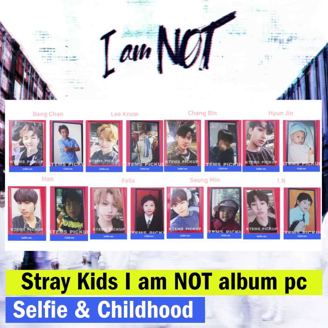 Stray Kids I am NOT album official Photocard : selfie childhood