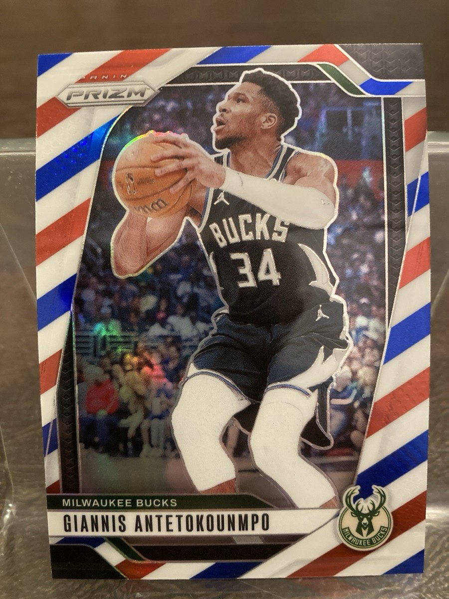 2024-25 Panini Prizm Giannis Antetokounmpo Red White & Blue Prizm
