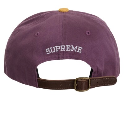 Supreme 2-Tone S Logo 6-Panel Hat Dusty Purple SS24 | eBay
