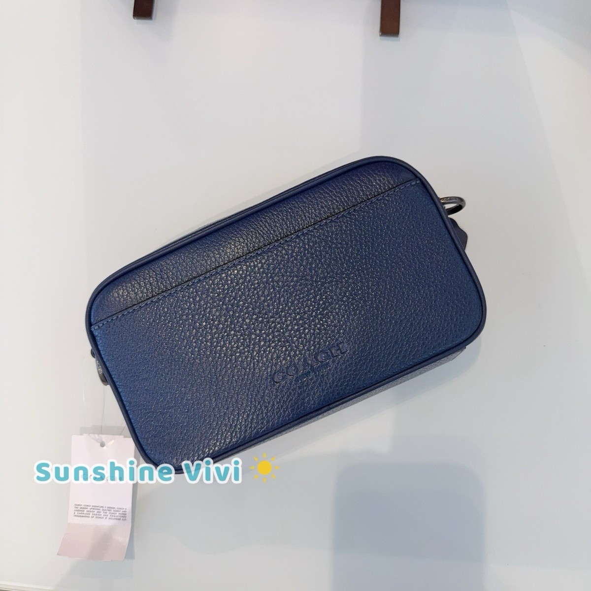 NWT COACH Men's Jayden Crossbody CR179 Leather Deep Blue | eBay