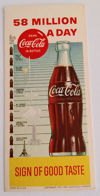 Vintage 1957 Coca-Cola Ink Blotter Litho in USA Lot of 2 #20387 | eBay