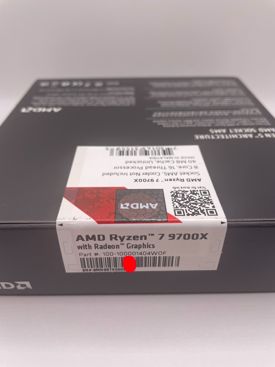 AMD Ryzen 7 9700X Socket AM5 8-Core Processor 100-100001404WOF for