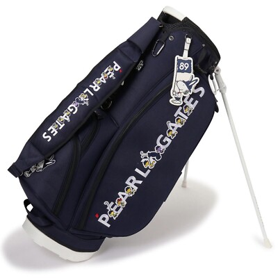PEARLY GATES PEANUTS SNOOPY Stand Type Caddy Bag Navy 46inch