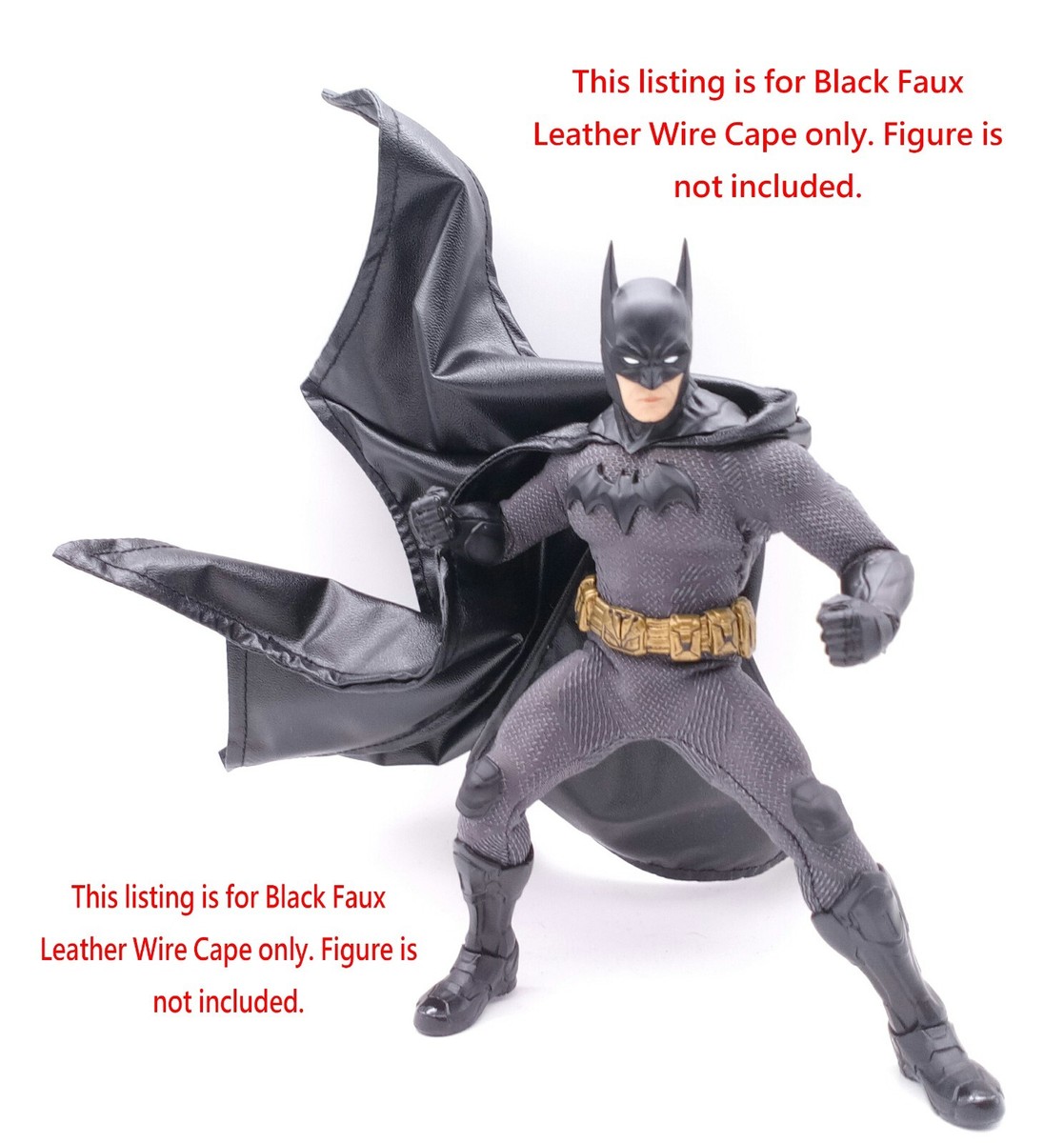 Mezco One:12 Sovereign Knight Batman Dedicated Black Faux Leather