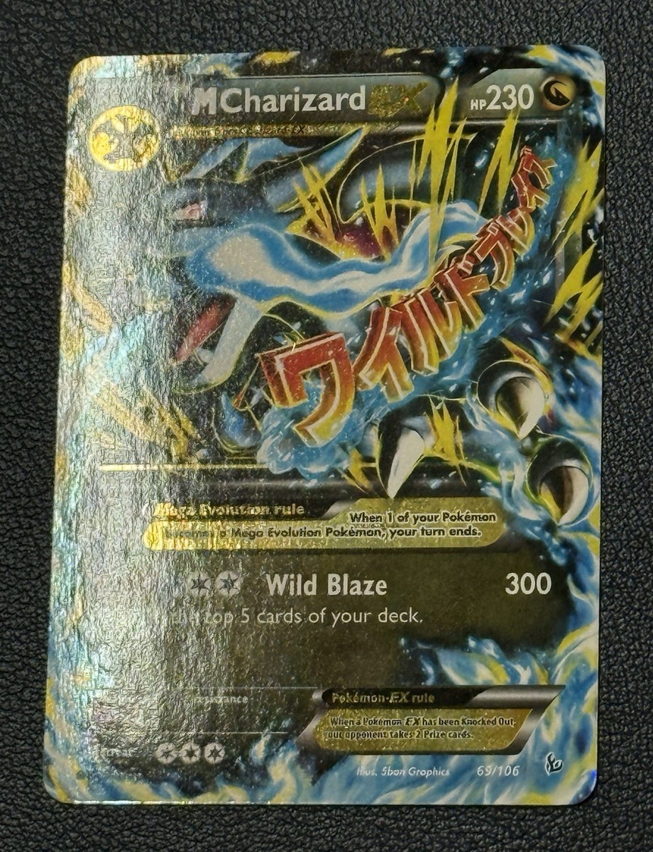2014 Pokemon Card Mega M Charizard EX 69/106 XY Flashfire Ultra