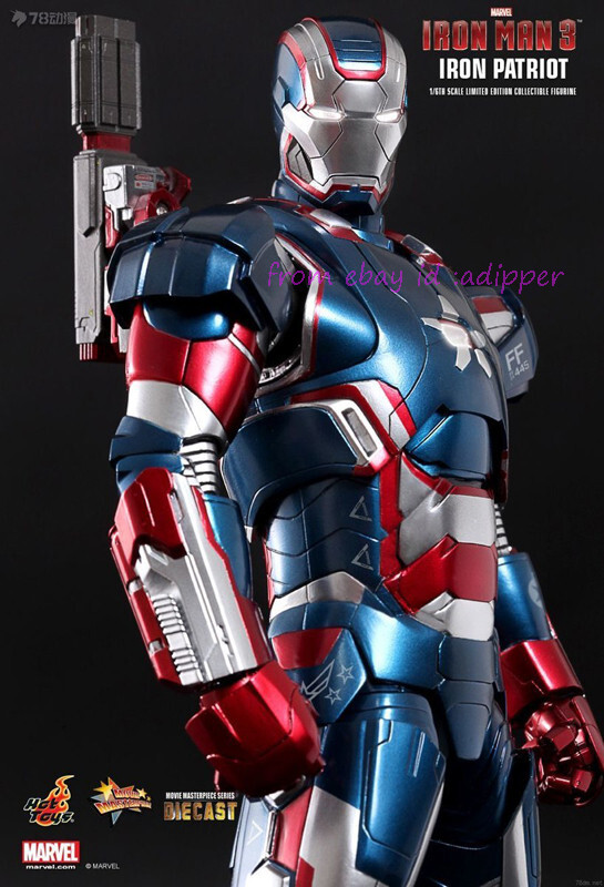 Hot Toys 1/6 Action Figure Mms195 D01 Ironman 3 Iron Patriot