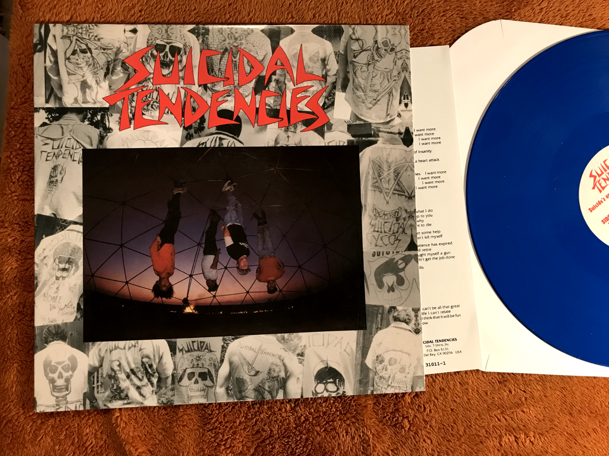 SUICIDAL TENDENCIES S/T LP BLUE VINYL Flp1011 '83 '13 rp repress
