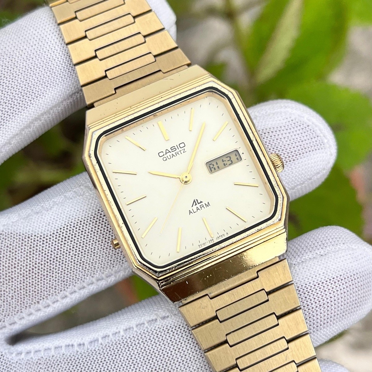 Rare Vintage Casio Ana/Digi Alarm Japan Made Men Quartz Watch MQA