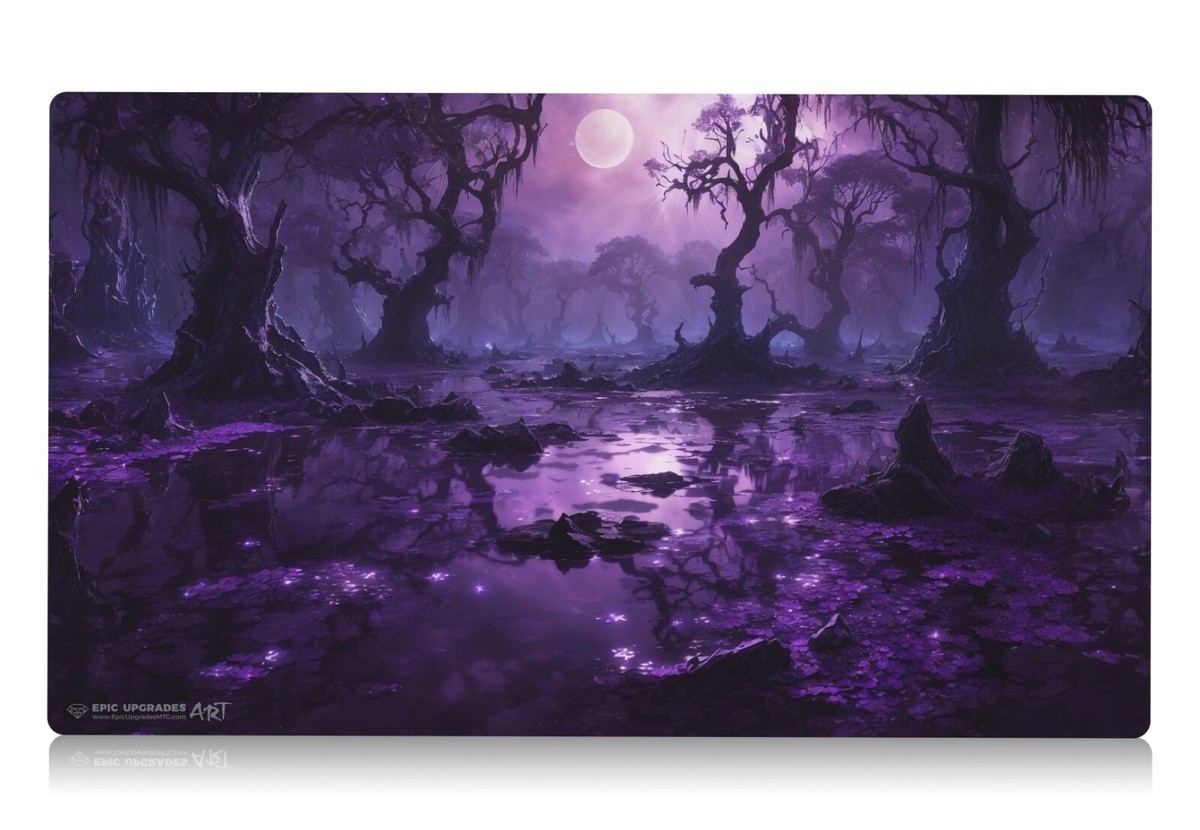 Original Swamp Black Land Art MTG Playmat - 24