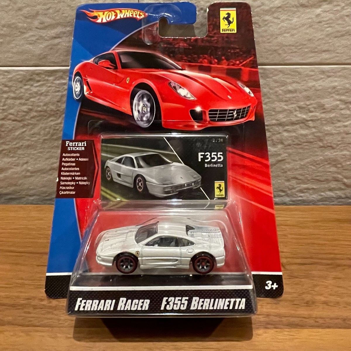 Hot Wheels Ferrari Racer F355 BERLINETTA White New old stock