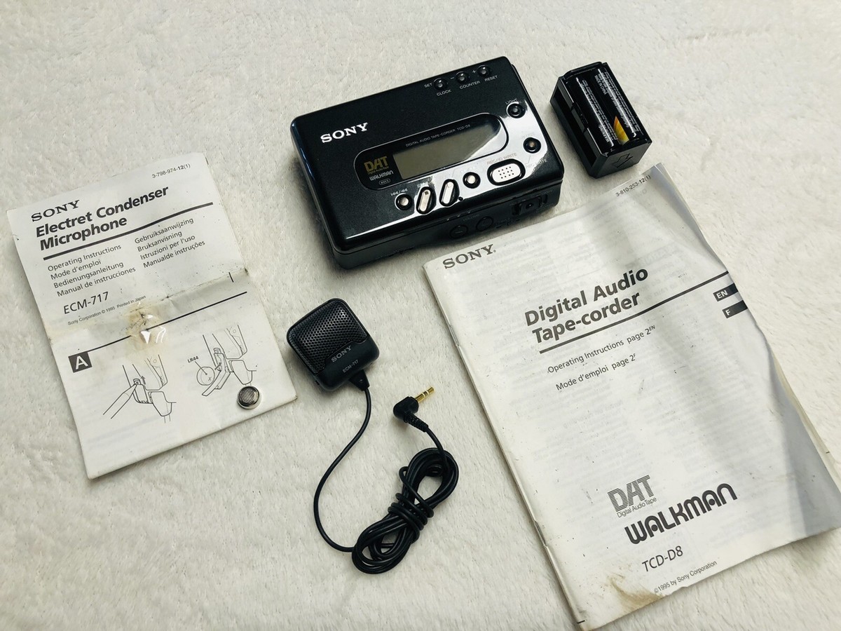 Portable DAT Digital Audio Tape Player Recorder Walkman Sony TCD