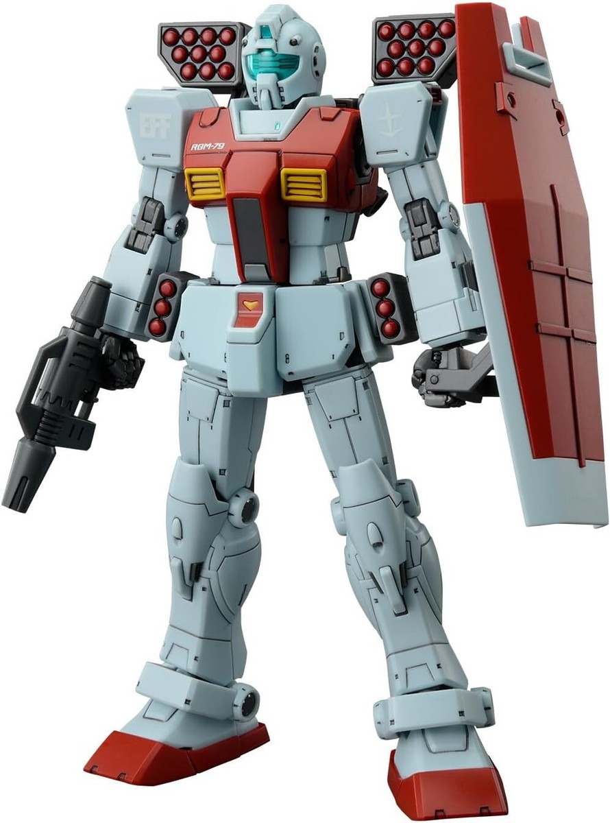BANDAI HG 1/144 RGM-79 GM (SHOULDER CANNON/MISSILE POD) GUNDAM