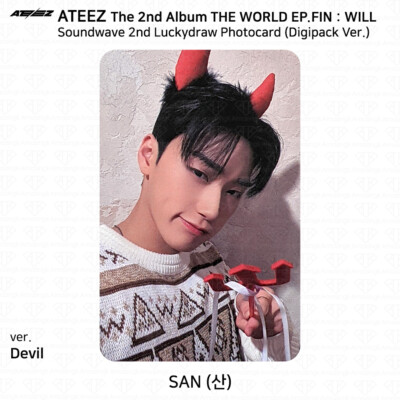 ATEEZ The 2nd Album WORLD EP.FIN WILL Soundwave 2nd Luckydraw