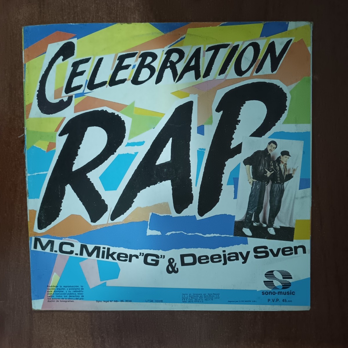 MC Miker G. & DJ Sven – Celebration Rap [1986] Vinyl LP Electronic