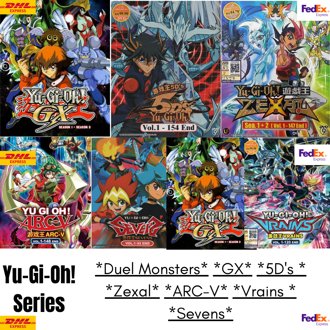 Anime DVD YU GI OH! SERIES Duel Monster GX 5D's Zexal ARC-V Vrains