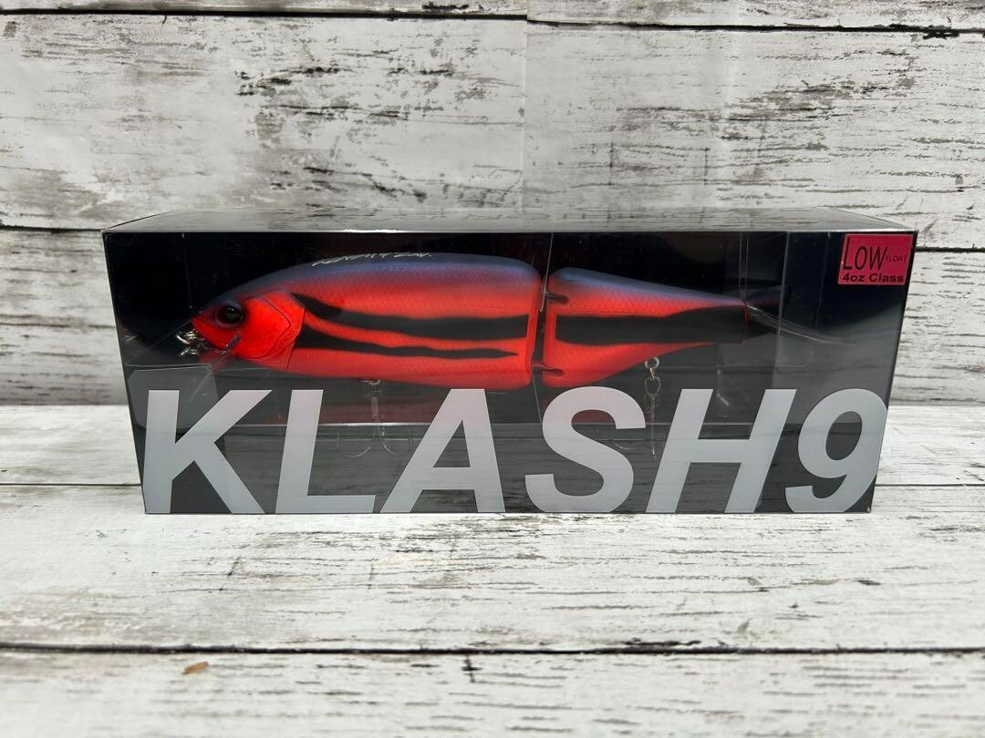 DRT KLASH 9 Kokanee Red Low Floating Swimbait Glide Bait Fishing