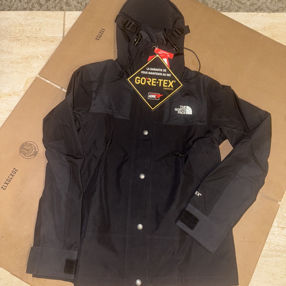 North Face 90'Retro Gore-Tex GTX Mountain Jacket Black Women