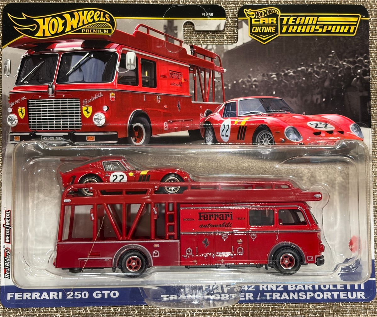 2025 Hot Wheels Team Transport Ferrari 250 & Fiat 642 RN2