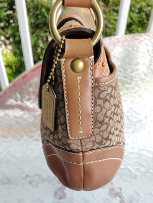 Coach MEDIUM Vintage Y2K Soho F11517 Beige Signature C Canvas