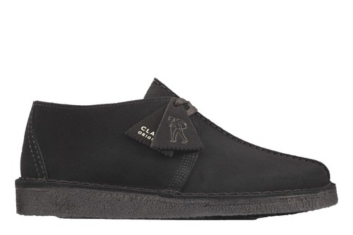 Clarks Originals Desert Trek Men's Center Stitch Black Suede