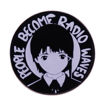 Anime SERIAL EXPERIMENTS LAIN Metal Badge Pin backpack lapel