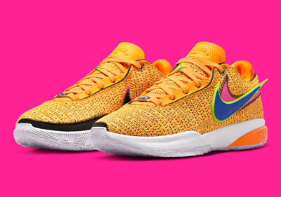 Nike LeBron James 20 XX James Gang Laser Orange Racer Blue DJ5423