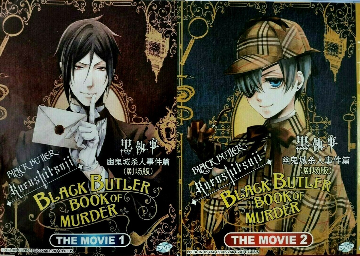 DVD Black Butler Kuroshitsuji Book of Murder OVA Part 1 Part 2 +
