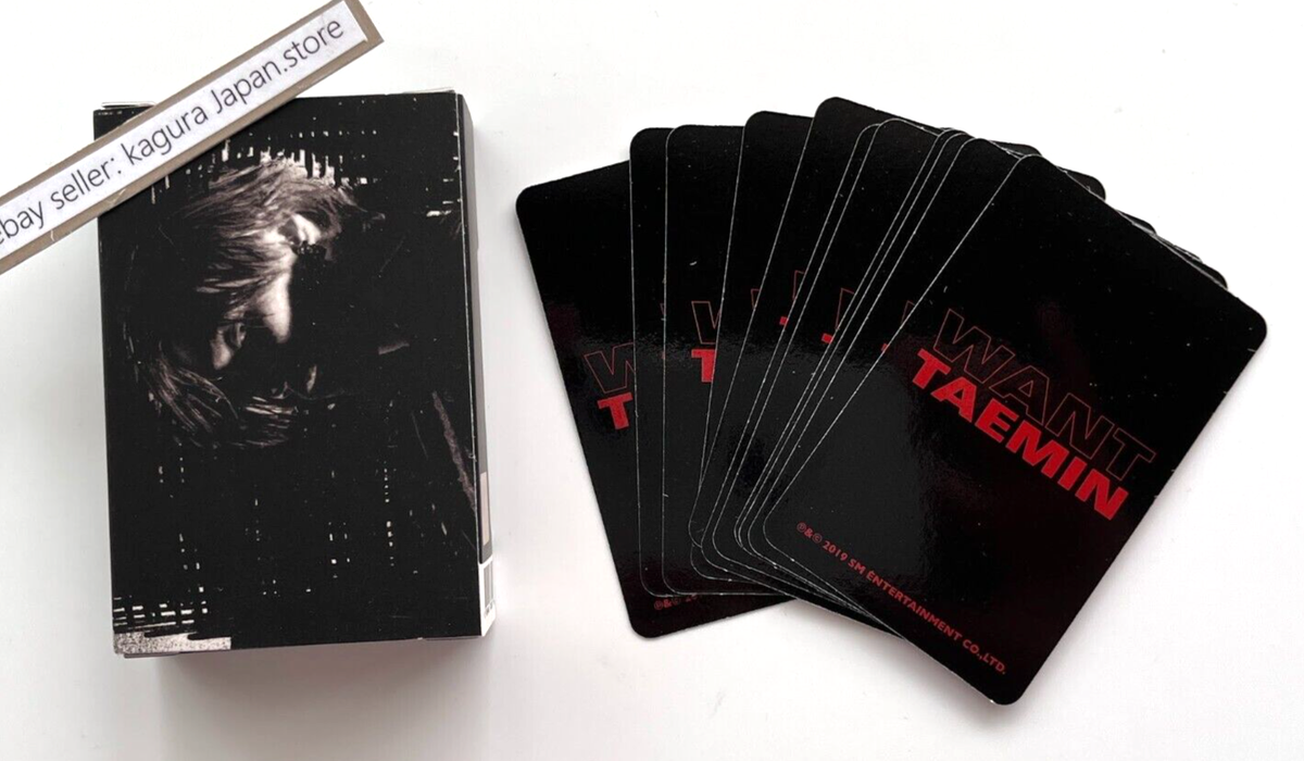 SHINee TAEMIN WANT Kihno Kit Black Red 2 Type ＆ 25 Photocards