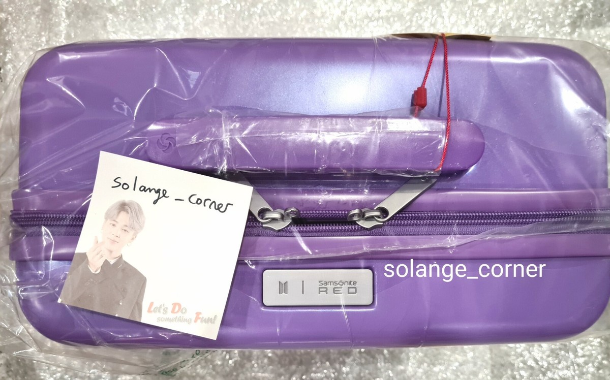 LAST ONE) BTS Samsonite Red Sheer Violet Carry-on Bag Luggage +