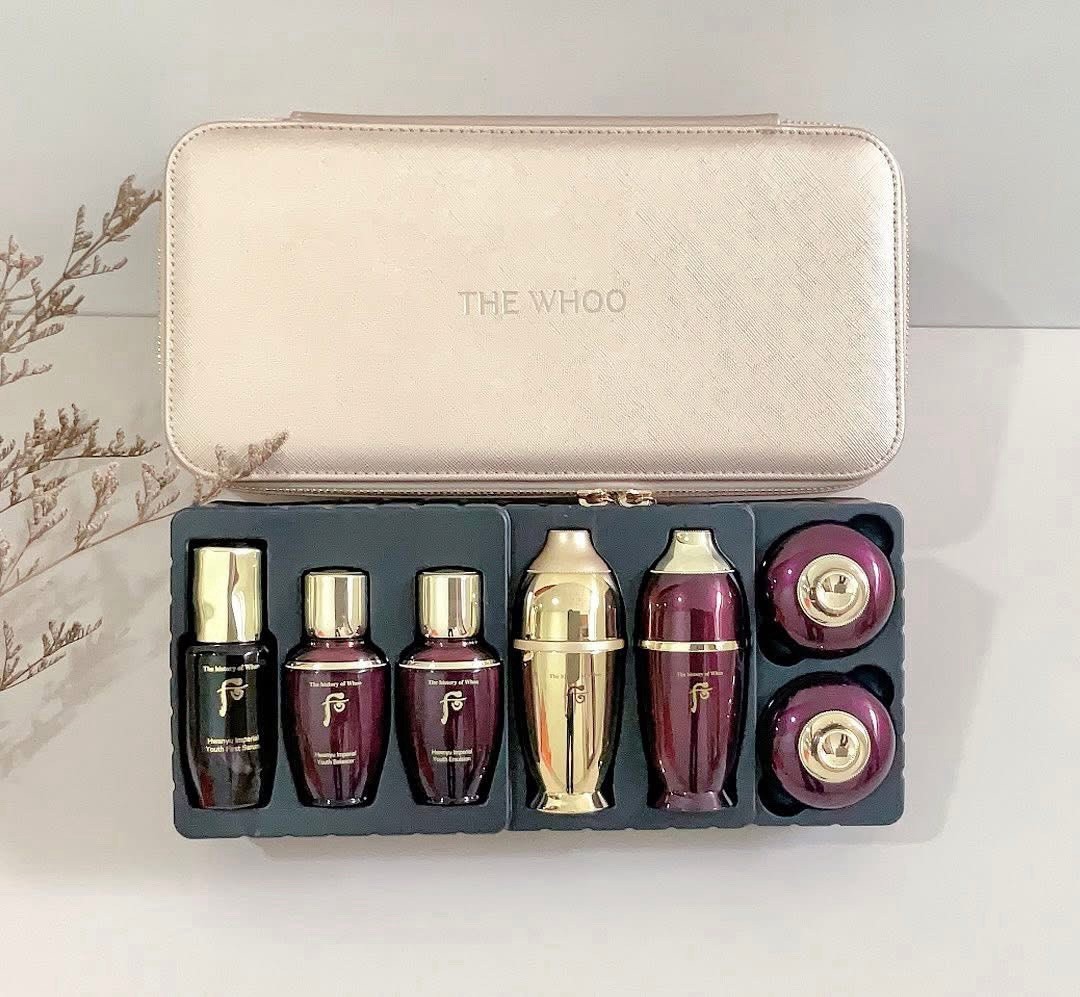 The History of Whoo Hwanyu Premium 7 Pcs VIP Gift Kit (Leather