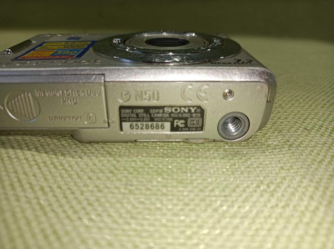 Sony Cyber-shot DSC-W35 7.2MP Digital Camera - Silver for sale