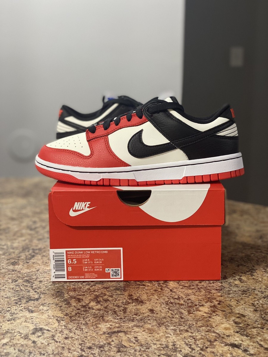 Nike Dunk Low Retro EMB NBA 75th Anniversary Chicago DD3363-100