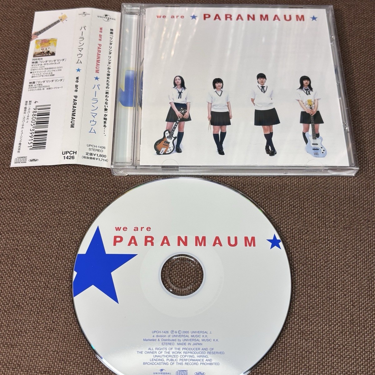 PARANMAUM We Are Paranmaum JAPAN CD UPCH-1426 w/ OBI LINDA LINDA