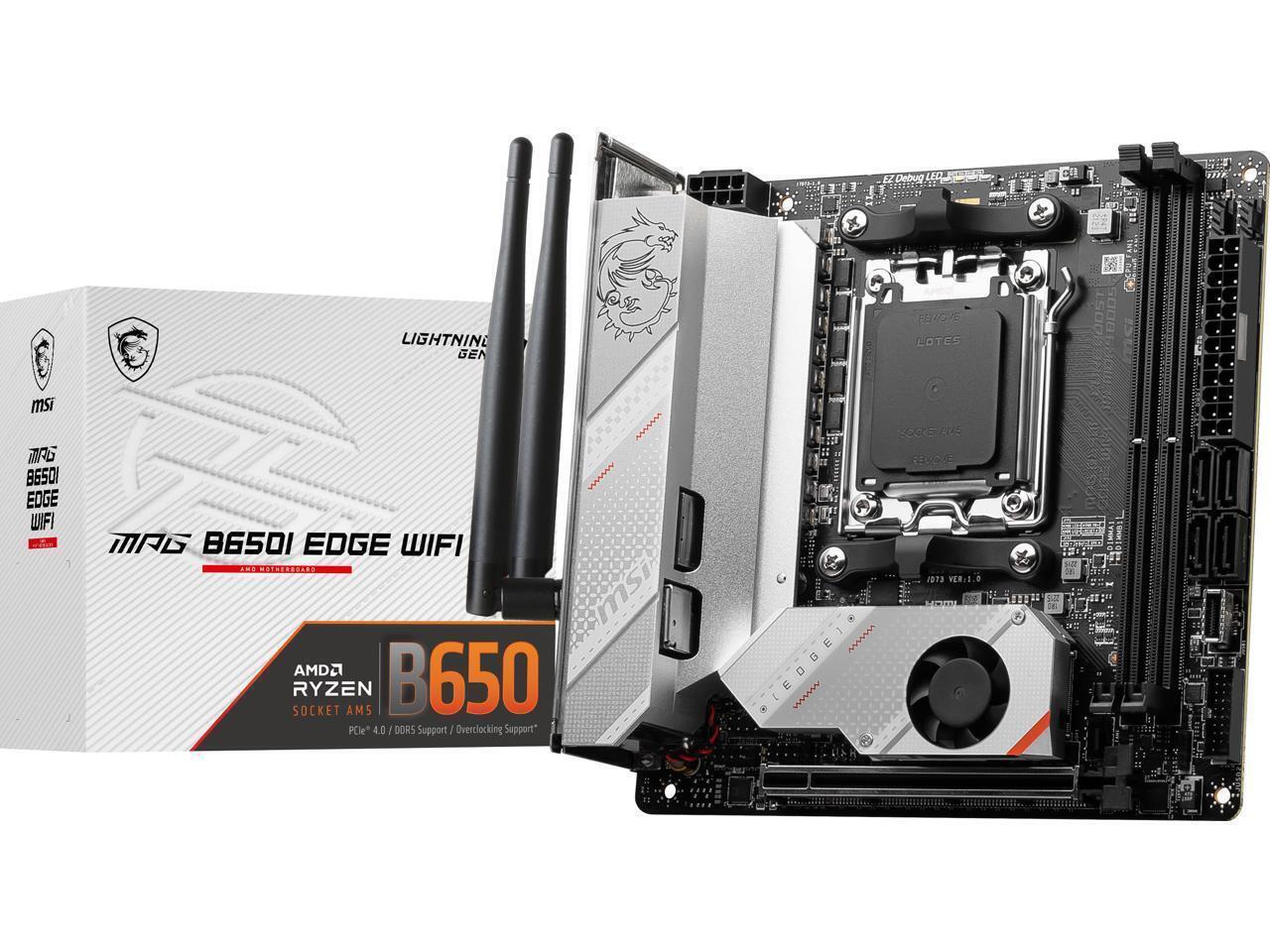 MSI MPG B650I EDGE WiFi AM5 Mini-ITX AMD Motherboard for sale