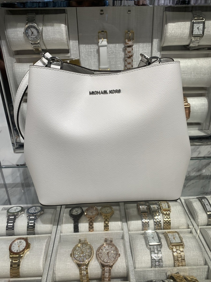 Michael Kors Pratt Medium Women Bucket Style Tote Shoulder Handbag