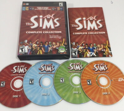 The Sims 1 original Complete Collection /w 7 expansions on 4 CDs